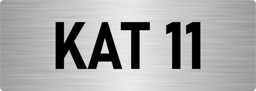 Metal Yönlendirme Levhası, Departman Kapı Isimliği Kat 11 5X20 Cm Gümüş Renk