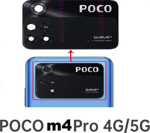 Xiaomi POCO M4 PRO Arka Kamera Camı Lens Yapışkanlı
