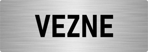 Metal Yönlendirme Levhası, Departman Kapı Isimliği Vezne 10X20 Cm Gümüş Renk