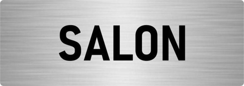 Metal Yönlendirme Levhası, Departman Kapı Isimliği Salon 5X20 Cm Gümüş Renk