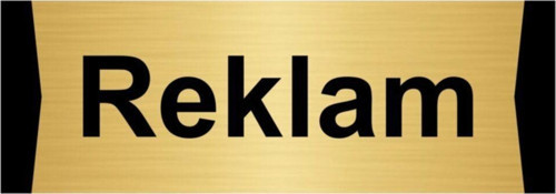 Reklam 7X20Cm Altın Renk Metal Yönlendirme Levhası