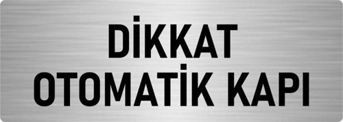 Metal Yönlendirme Levhası, Departman Kapı Isimliği Otomatik Kapı 5X20 Cm Gümüş Renk