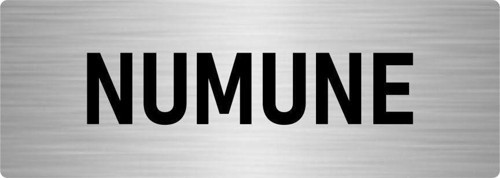 Metal Yönlendirme Levhası, Departman Kapı Isimliği Numune 5X20 Cm Gümüş Renk