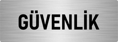 Metal Yönlendirme Levhası, Departman Kapı Isimliği Güvenlik 5X20 Cm Gümüş Renk