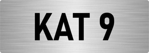 Metal Yönlendirme Levhası, Departman Kapı Isimliği Kat 9 10X20 Cm Gümüş Renk
