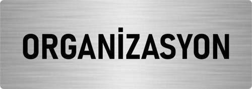 Metal Yönlendirme Levhası, Departman Kapı Isimliği Organizasyon 7X20 Cm Gümüş Renk