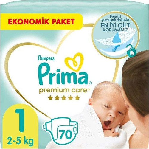 Premium Care 1 Numara Yenidoğan 70'li Bebek Bezi