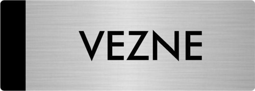 Metal Yönlendirme Levhası, Departman Kapı Isimliği Vezne 5X20 Cm Gümüş Renk