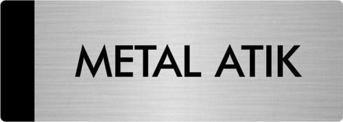 Metal Yönlendirme Levhası, Departman Kapı Isimliği Metal Atık 5X20 Cm Gümüş Renk