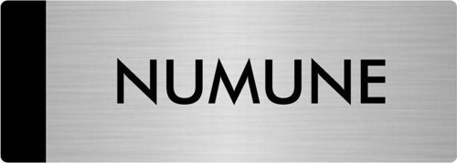 Metal Yönlendirme Levhası, Departman Kapı Isimliği Numune 10X20 Cm Gümüş Renk