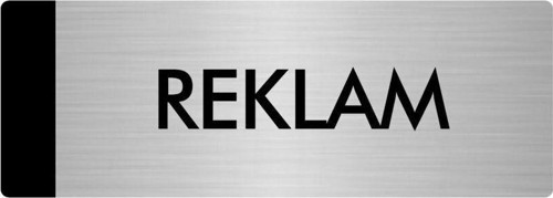 Metal Yönlendirme Levhası, Departman Kapı Isimliği Reklam 5X20 Cm Gümüş Renk