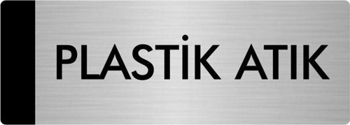 Metal Yönlendirme Levhası, Departman Kapı Isimliği Plastik Atık 10X20 Cm Gümüş Renk