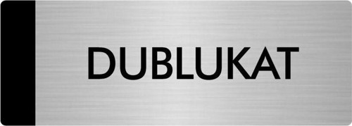Metal Yönlendirme Levhası, Departman Kapı Isimliği Dublukat 10X20 Cm Gümüş Renk