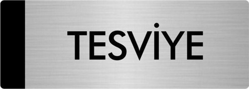 Metal Yönlendirme Levhası, Departman Kapı Isimliği Tesviye 10X20 Cm Gümüş Renk