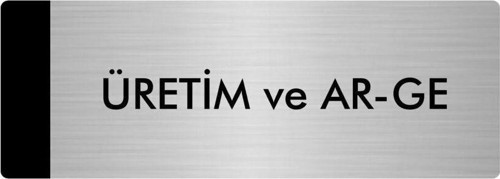 Metal Yönlendirme Levhası, Departman Kapı Isimliği Üretim Ve Ar-Ge 7X20 Cm Gümüş Renk