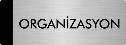 Metal Yönlendirme Levhası, Departman Kapı Isimliği Organizasyon 7X20 Cm Gümüş Renk