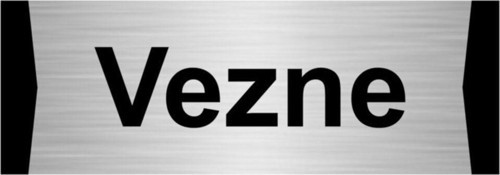 Vezne 10X20Cm Gümüş Renk Metal Yönlendirme Levhası