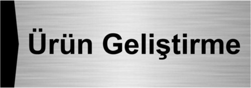 Ürün Geliştirme 5X20Cm Gümüş Renk Metal Yönlendirme Levhası