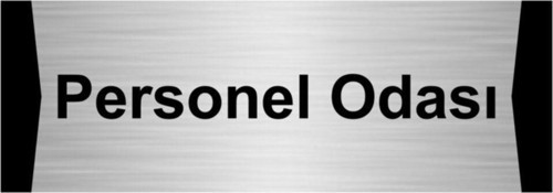 Masaj Odası 10X20Cm Gümüş Renk Metal Yönlendirme Levhası