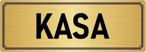 Metal Yönlendirme Levhası, Departman Kapı Isimliği Kasa 10X20 Cm Altın Renk