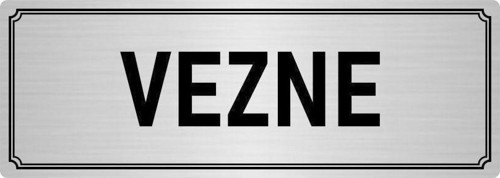 Metal Yönlendirme Levhası, Departman Kapı Isimliği Vezne 10X20 Cm Gümüş Renk