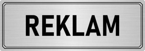 Metal Yönlendirme Levhası, Departman Kapı Isimliği Reklam 7X20 Cm Gümüş Renk
