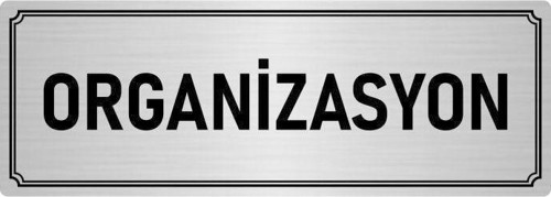 Metal Yönlendirme Levhası, Departman Kapı Isimliği Organizasyon 7X20 Cm Gümüş Renk