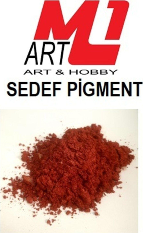 Metalik Sedef Pigment Bordo 5.Gr-Epoksi -Poliüretan -Polyester Reçine-Mum-Kozmetik-Boya