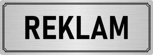Metal Yönlendirme Levhası, Departman Kapı Isimliği Reklam 7X20 Cm Gümüş Renk