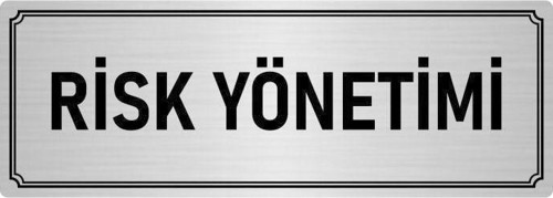 Metal Yönlendirme Levhası, Departman Kapı Isimliği Risk Yönetimi 5X20 Cm Gümüş Renk
