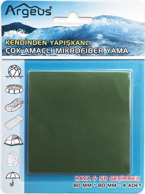 Kendinden Yapışkanlı Tamir Yaması (Mont, Şemsiye, Şişme Yatak) Haki