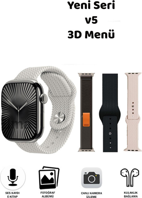 Watch 8 Hk9 Pro Max 2.02 Tam Amoled Ekran Akılı Saat 2023 Amiral Gemisi
