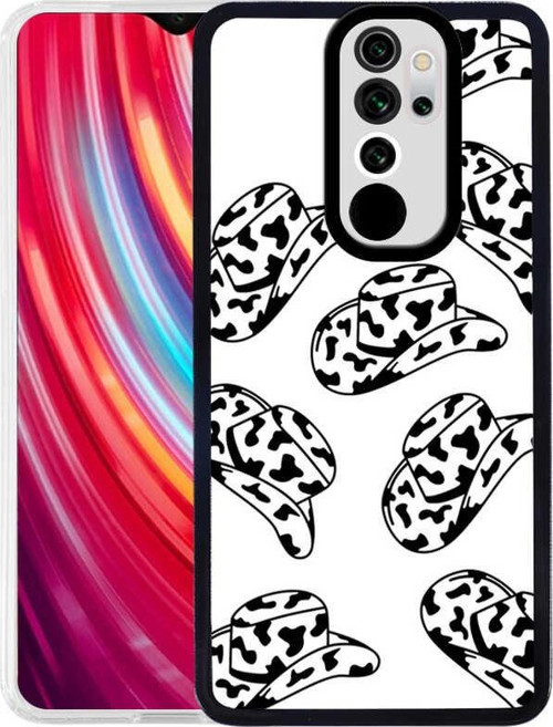 Xiaomi Redmi Note 8 Pro Kapak Kamera Korumalı Şapka Desenli Ultra İnce Silikon Kılıf