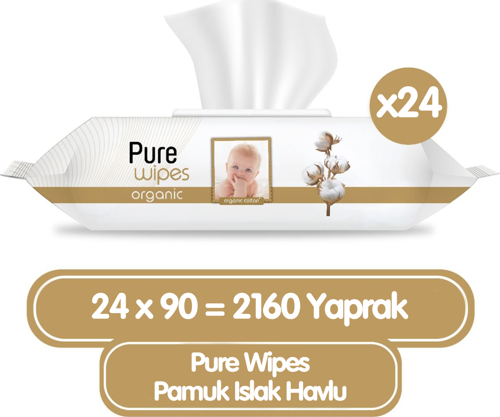 Organik Islak Havlu Mendil 90x24 2160 Yaprak