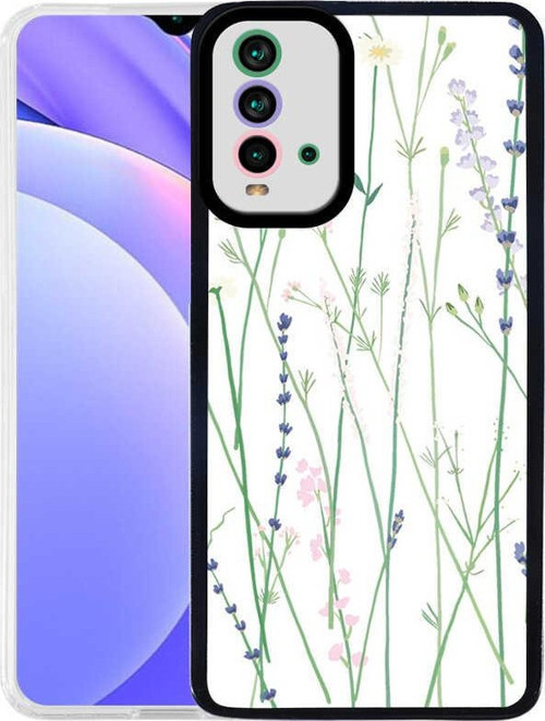 Xiaomi Redmi Note 9 4G Kapak Kamera Korumalı Çiçek Desenli Ultra İnce Silikon Kılıf