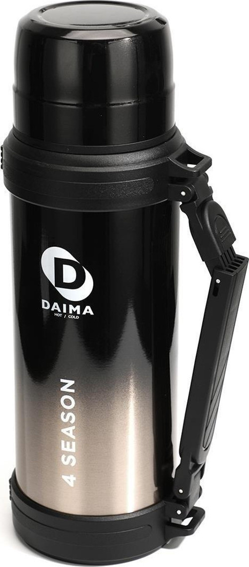 Daima 4 Season 1800 ML 12 Saat Sıcak 24 Saat Soğuk Siyah Termos
