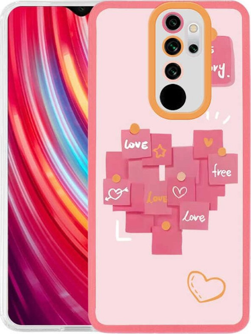 Xiaomi Redmi Note 8 Pro Kapak Kamera Korumalı Love Story Desenli Ultra İnce Silikon Kılıf