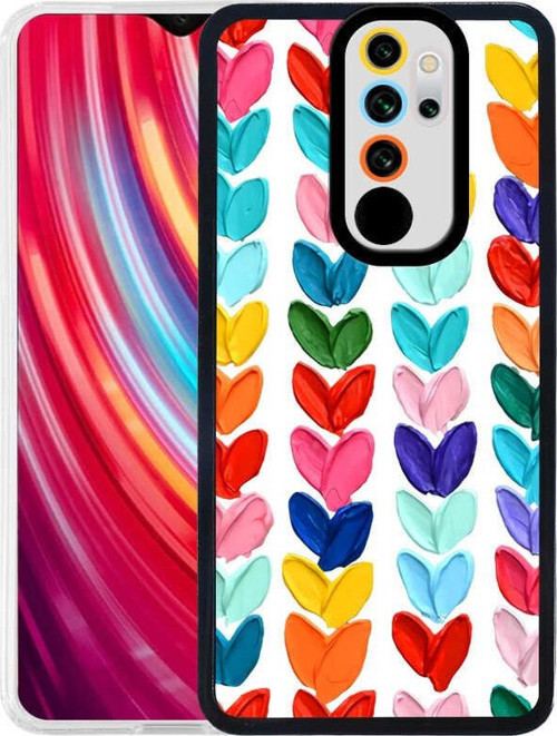 Xiaomi Redmi Note 8 Pro Kapak Kamera Korumalı Kalp Desenli Ultra İnce Silikon Kılıf