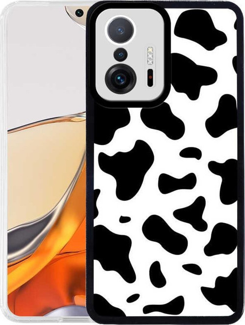 Xiaomi Mi 11T 5G Kapak Kamera Korumalı İnek Desenli Ultra İnce Silikon Kılıf