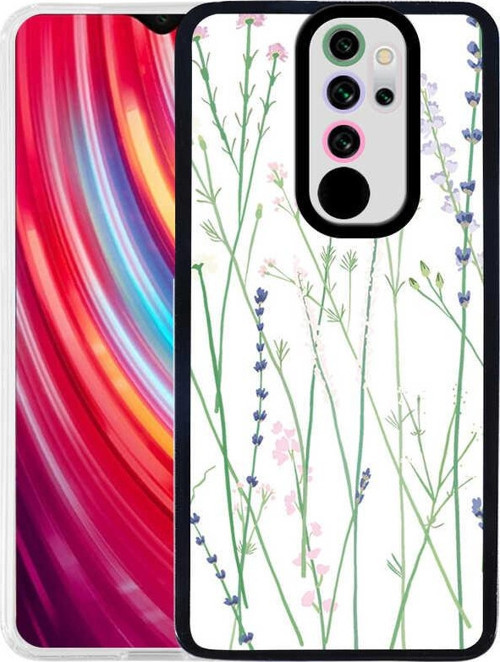 Xiaomi Redmi Note 8 Pro Kapak Kamera Korumalı Çiçek Desenli Ultra İnce Silikon Kılıf