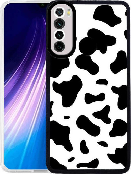 Xiaomi Redmi Note 8 Kapak Kamera Korumalı İnek Desenli Ultra İnce Silikon Kılıf