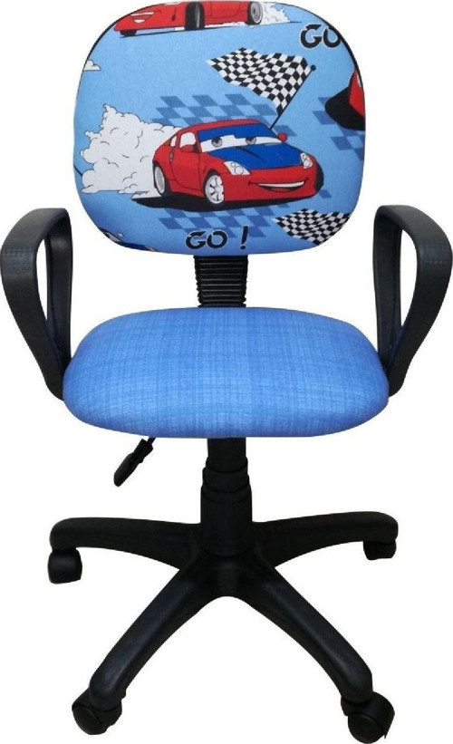 Çocuk Odası Ders Çalışma Ofis Koltuğu Yarış Arabası Desenli