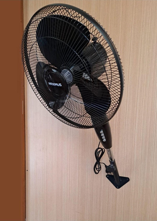 Duvar Vantilatörü Hava Pervanesi Döner Kafa Duvar Montajlı Hava Fani 40Cm 60W Siyah