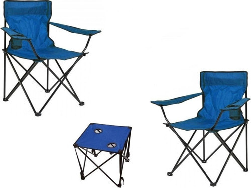 Çantalı Katlanır Kamp Piknik Koltuğu Masa Seti Bahçe Plaj Masalı Sandalye Takımı Bardaklı Askılı Set