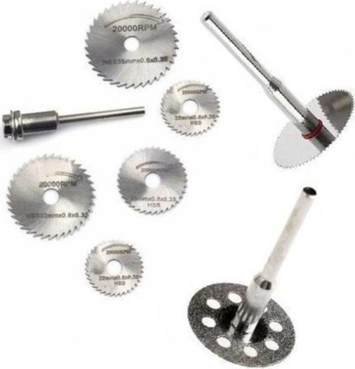 10 Lu Dremel Proxxon Için Ahşap Metal Cam Kesme Mini Disk Seti