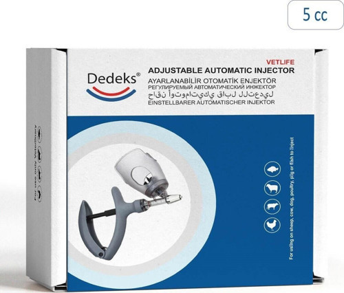 5 Ml Veteriner Otomatik Enjektör Şırınga Aşı Tabancası Yedek Parçalı