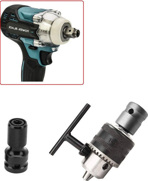 Darbeli Somun Sökme Makinesi İçin Metal Mandren Ve Vidalama Bits Adaptör Seti 1/2 Hex Dönüştücü