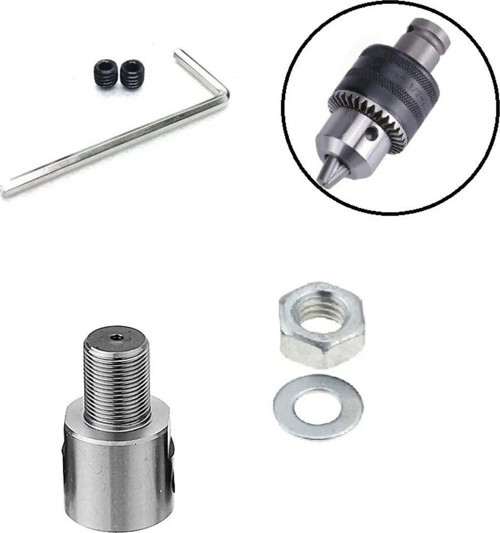 3/8Mm Kaplin Vida Seti Okul Proje Ödev Hobi Uygulama 10Mm Motor Mili Için Mandren Adaptör