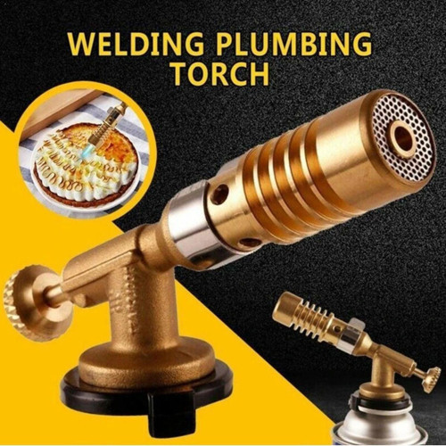 Kaynakcı Pürmüz 1300 Derece Alev Gazlı Torch Alev Tabancası Prinç Tamirci Kaynak Başlığı