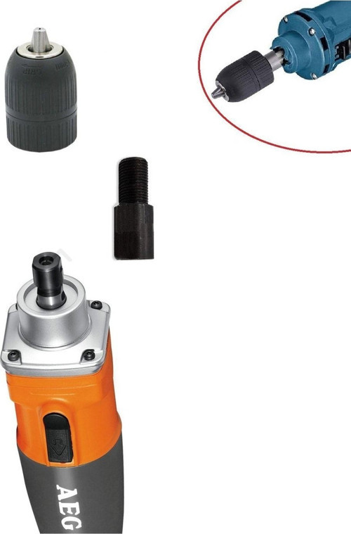 Aeg Gs 500 E 500 W Kalıpçı Taşlama Motorunu Mandrene Dönüştüren Kaplin Adaptör Otomatik Mandren Set